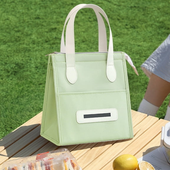 Tyidzon Lunch Box for Women, Reusable Lunch Bag for Women Men Adult, Insulated Leakproof & Stain-Resistant Large Capacity Lunch Box for Work, Office, Picnic, Green