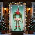 thumbnail image 1 of Tyidzon Merry Christmas Door Cover Christmas Hanging Banner 72 x 35 Inch Christmas Wreath Door Cover Christmas Decorations for House Wall Door Winter Party Supplies, 1 of 7