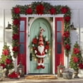 thumbnail image 1 of Tyidzon Merry Christmas Door Cover Christmas Hanging Banner 72 x 35 Inch Santa Door Cover Christmas Decorations for House Wall Door Winter Party Supplies, 1 of 7