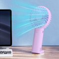 thumbnail image 1 of Tyidzon Mini Portable Handheld Fan, Handheld Battery Operated Lightweight Small Fan with 5 Speeds USB Rechargeable Fan for Stylish Girl Kids Women Men Office Outdoor Travel Camping, 1 of 6