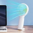 thumbnail image 1 of Tyidzon Mini Portable Handheld Fan, Handheld Battery Operated Lightweight Small Fan with 5 Speeds USB Rechargeable Fan for Stylish Girl Kids Women Men Office Outdoor Travel Camping, 1 of 6
