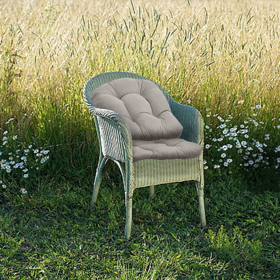 Tyidzon Outdoor Chair Cushions, 19 x 19 Inch Chair Pads Set of 2, Spring/Summer All Weather Replacement Seat Cushion
