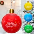 thumbnail image 1 of Tyidzon PVC Inflatable Christmas Ball 20 Inch Christmas PVC Inflatable Decorated Ball Outdoor Christmas Decorations Inflatable Christmas Ornaments for Yard Holiday Decorations, 1 of 7