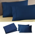 thumbnail image 1 of Tyidzon Pillow Cases King Size, 2 Pack 20x36 Inch Brushed Microfiber Pillow Covers with Envelope Closure, Breathable Fade Resistant Solid Bed Pillowcases for Home Bedroom, Navy, 1 of 5