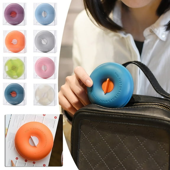 Tyidzon Portable Travel Pill Organizer, 4 Compartment Sealed Against Moistures Pill Case for Medicine Supplements Fish Oil Pills Box