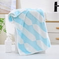 thumbnail image 1 of Tyidzon Premium Towels, Ultra Soft Hand Towels for Bathroom, Stripe Highly Absorbent Face Towels for Bath Gym Shower(Blue, 14x30"), 1 of 7