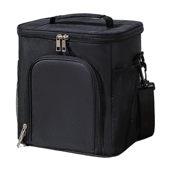 Tyidzon Reusable Lunch Bag, Organization and Storage, Insulated Picnic Bag, Lunch Box for Women Men, Work, Picnic, Beach, Travel, Black