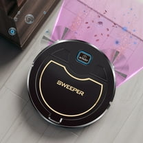 Tyidzon Robot Vacuum and Mop, Intelligent Household Cleaning Machine for Pet Hair, Hard Floor and Low Pile Carpet, Black