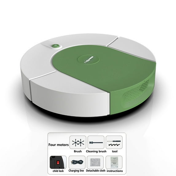 Tyidzon Robot Vacuum and Mop, Lazy Cleaning Robot Vacuum Cleaner, Easy to Use, Robotic Vacuums Ideal for Pet Hair, Soft and Hard Floor