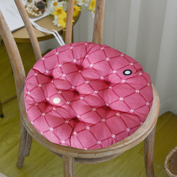 Tyidzon Seat Cushion for Adults/Kids, 17 Inch Round Meditation Pillows for Sitting On Floor, Comfort Floor Cushion for Yoga, Living Room Pink