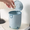 thumbnail image 1 of Tyidzon Small Trash Can Plastic Desktop Trash Can with Lid, Tiny Waste Bin for Home, Office, Kitchen, Vanity Tabletop, Bedroom, Bathroom, 1 of 6