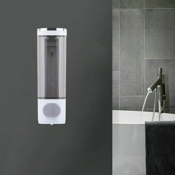 Tyidzon Soap Dispenser Wall Mount - Heavy-Duty Plastic Hand Soap Dispenser for Hand Sanitizer– Manual Pump for Bathroom, Kitchen, Restaurant, Hotel