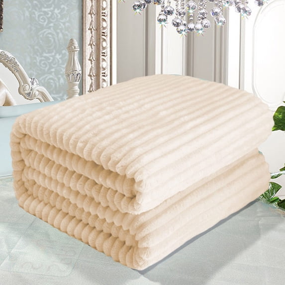 Tyidzon Soft Fuzzy Fleece Blanket, Thick and Warm for Winter Bed, Cozy Throw Blanket for Women Men, 28x39 inch