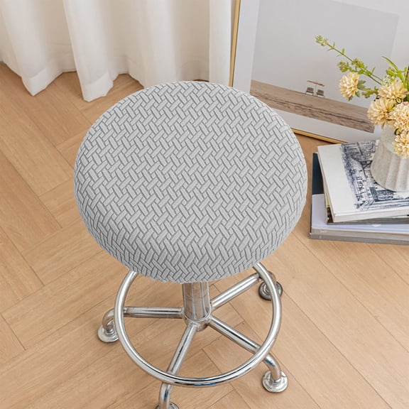 Tyidzon Stool Covers Round Washable Bar Stool Covers with Elastic Stool, Cushion Round Bar Stool Seat Covers for Bar Round Chair, Fits for 12-14 Inch Stool