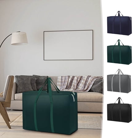 Tyidzon Storage Bags with Zipper Closet Organizers and Storage with Handle Soft Space Saving Comforter Storage Bag for Beddings, Comforters, Pillows, Blankets, Clothes