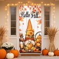 thumbnail image 1 of Tyidzon Thanksgiving Banner, 35 x 71 inch Maple Leaves and Pumpkin Fall Door Cover for Farmhouse Harvest Thanksgiving Decorations, 1 of 6