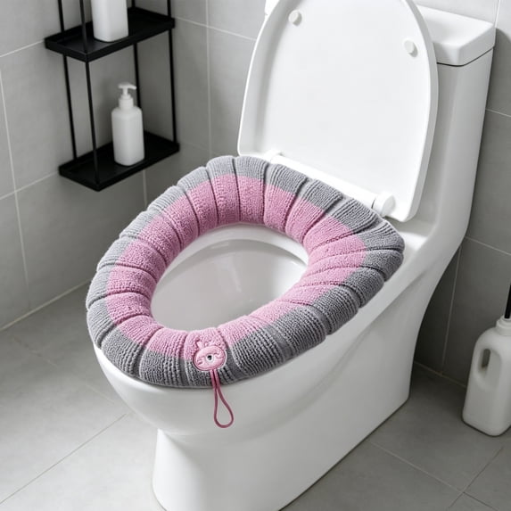 Tyidzon Thickened Toilet Seat Cushion Washable Comfort Toilet Seat Cover Pads Fits Standard Toilet Lids for Bathroom Household Use
