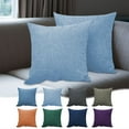 thumbnail image 1 of Tyidzon Throw Pillow Covers 16X16 Set of 2 Super Soft Decorative Pillowcases for Couch Sofa Bed Living Room Pillow Cases (Dark Gray), 1 of 7