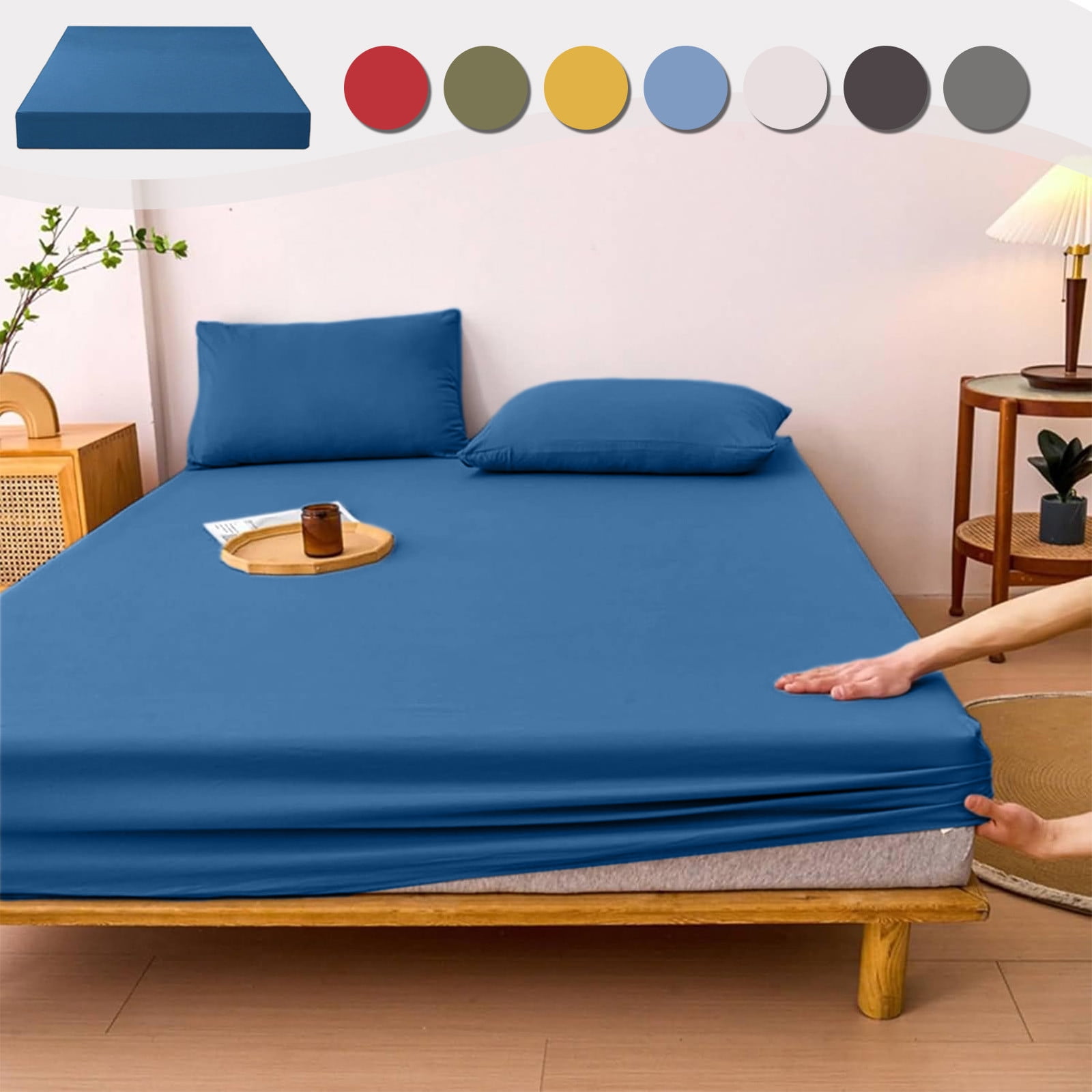 Fitted Sheets With Elastic Corner Straps