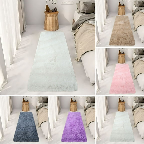 Tyidzon Ultra Soft Rugs for Bedroom, Fluffy Soft Shag Shaggy Area Rug Pink Non Slip Modern Carpet, Fuzzy Rugs for Living Room Home Decor, 20 x 63 Inch