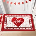 thumbnail image 1 of Tyidzon Valentines Day Door Mat, Extra Soft Absorbent Valentines Day Decorations Heart Bathroom Rugs, Quicker Dry Washable Bath Mat for Bathroom Home, 24"x18", 1 of 8