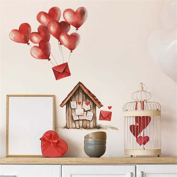 Tyidzon Valentines Day Window Clings, Valentine's Decoration for Home, Classroom, Office, Sticker Decals Decor for Kids, Glass Windows & Doors