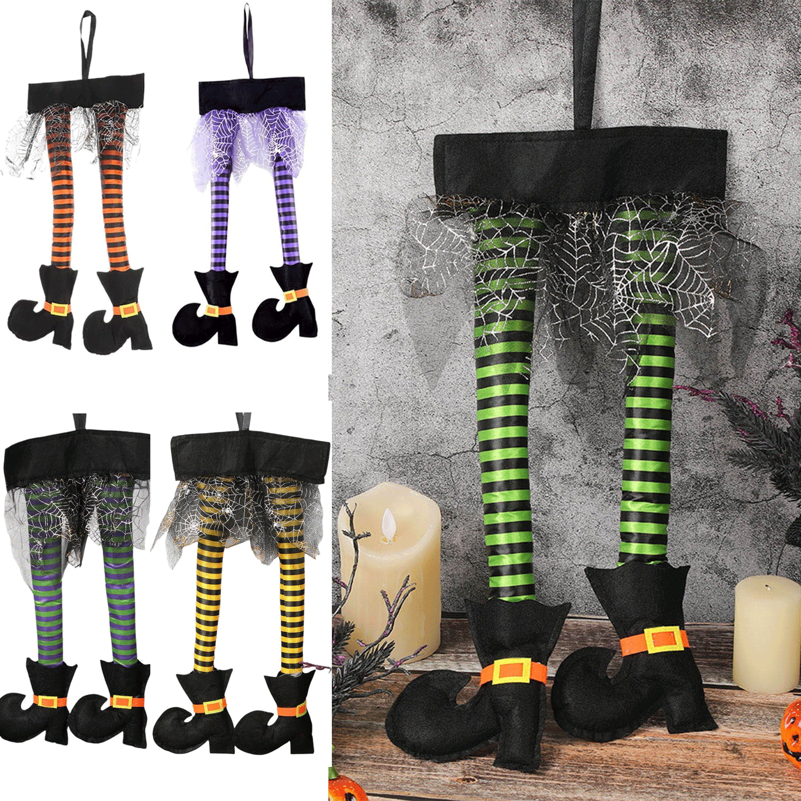 Tyidzon Witch Legs Halloween Decorations Halloween Witch Legs Halloween