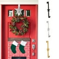 thumbnail image 1 of Tyidzon Wreath Hangers for Front Door, Wreath Door Hanger, Over the Door Single Hook, Christmas Wreaths Decorations Hook 15 Inch Black, 1 of 7