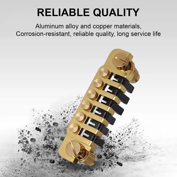 Tying chord plate,Roller Saddle -6 Matic Plate Tail O Matic Plate Code Roller Saddle Rod Compatible With Piece Code Roller Part Plate Tail Piece Tune O Compatible With Les Qisuo Gold