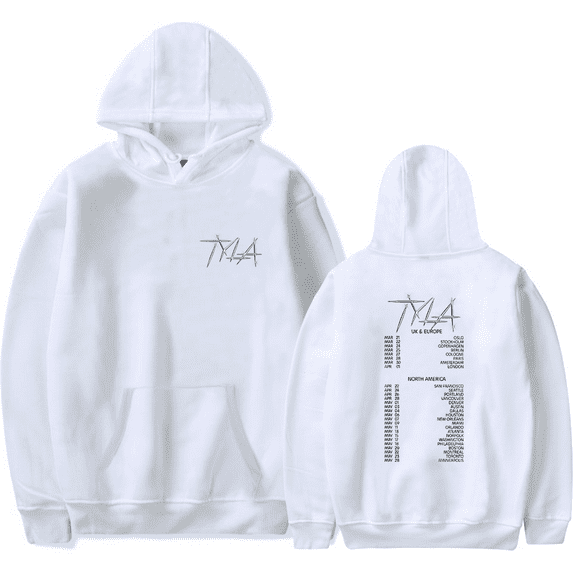 Tyla Merch Hoodies Tour Hoodie Unisex Fashion Casual Sweatshirt Pullover Top Hooded
