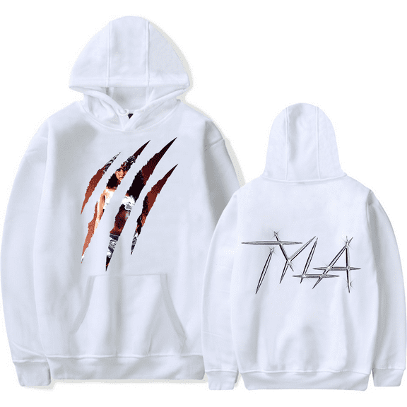Tyla Merch Hoodies Tyla Scratch Hoodie Unisex Fashion Casual Sweatshirt Pullover Top Hooded