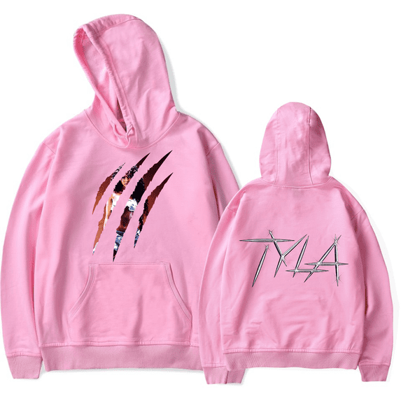 Tyla Merch Hoodies Tyla Scratch Hoodie Unisex Fashion Casual Sweatshirt Pullover Top Hooded