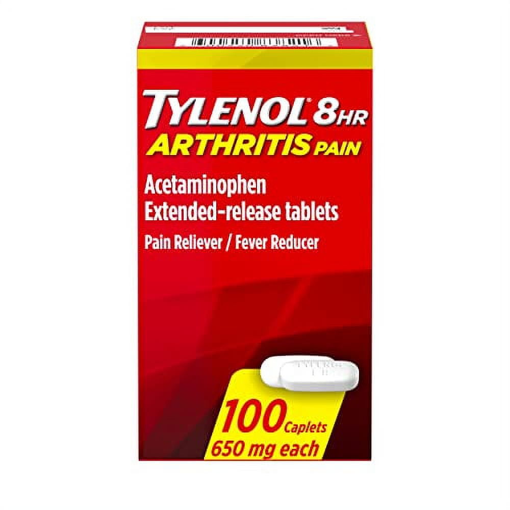 Tylenol 8 Hour Arthritis & Joint Pain Acetaminophen Caplets, 100 Count