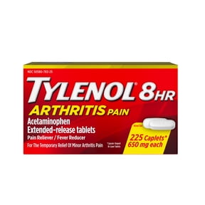 Tylenol 8 Hour Arthritis for Fast Pain Relief, Acetaminophen 650 mg Extended Release, 225 Count