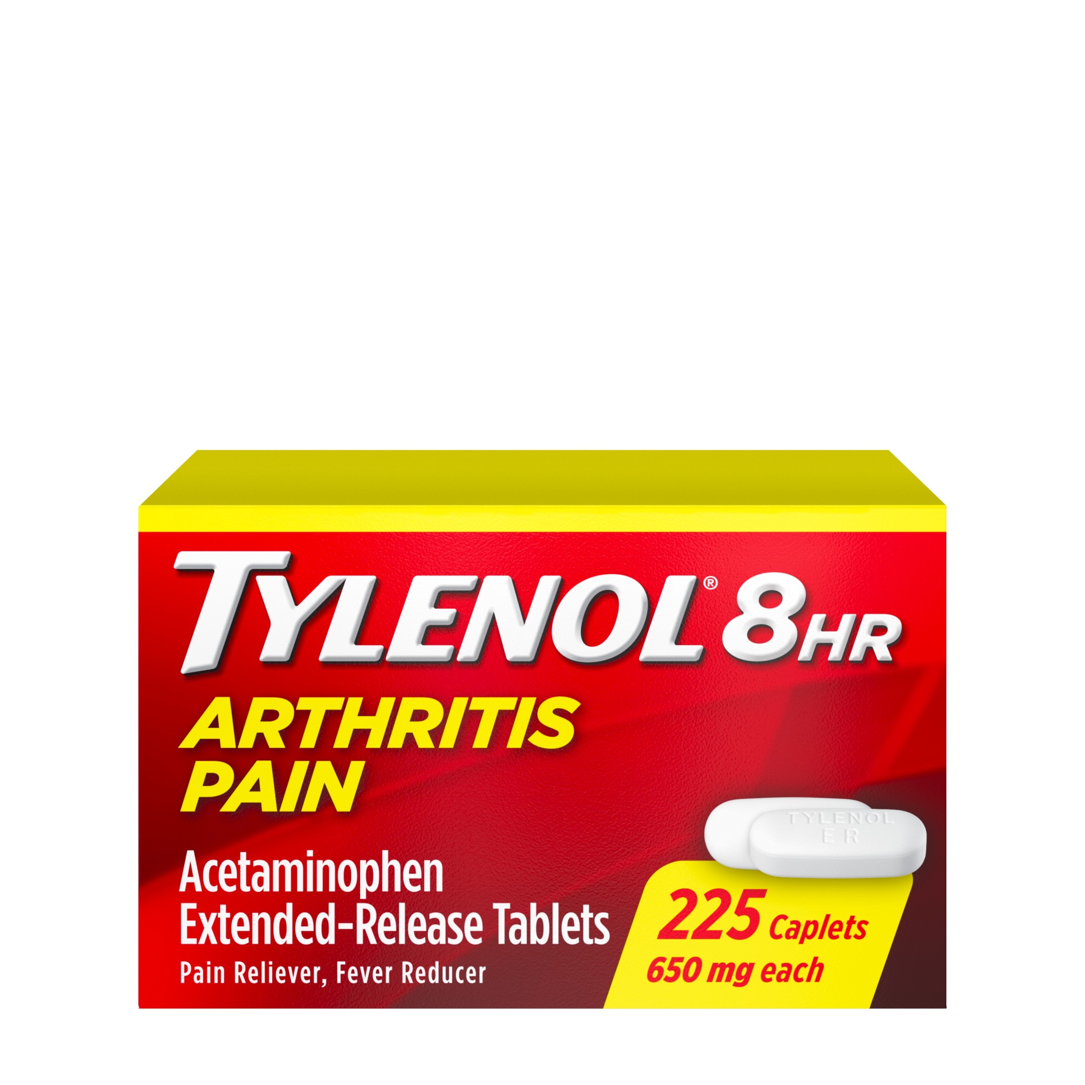 Tylenol 8 Hour Arthritis & Joint Pain Acetaminophen Caplets, 225 Count - image 1 of 13