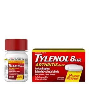 Tylenol 8 Hour Arthritis Pain Relief Acetaminophen Caplets, 24 Count