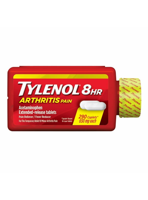 Tylenol 8 Hour Arthritis & Joint Pain Extended-Release Acetaminophen 650 mg, 290 Caplets