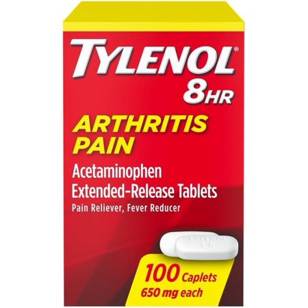 Tylenol 8 Hour Arthritis Pain Extended Release Caplets, 650 mg, 100 Ea, 6 Pack