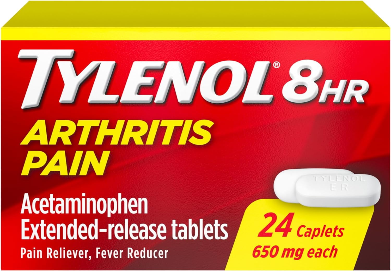 Tylenol 8 Hour Arthritis Pain Relief ExtendedRelease Tablets, 650 mg