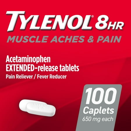 product image of Tylenol 8 Hour Muscle Aches & Pain Tablets with Acetaminophen, 100 Count