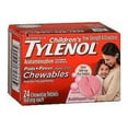 thumbnail image 1 of Tylenol Childrens Pain Plus Fever Reducer Chewables Tablets Bubblegum-flavored, 24 Ea, 3 Pack, 1 of 8