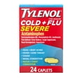 thumbnail interactive-video image 1 of Tylenol Cold + Flu Severe Caplets for Multi-Symptom Relief, 24 Count., 1 of 14