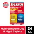 thumbnail image 1 of Tylenol Cold + Flu Severe Day & Night Caplets Combo Pack, 24 Count., 1 of 17
