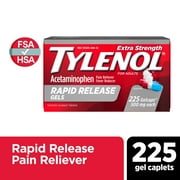 Tylenol Extra Strength 500 mg Acetaminophen Rapid Release Gels, 225 Ct