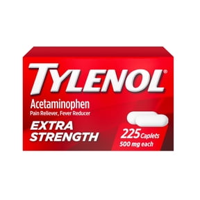 Tylenol Extra Strength Caplets, Fast, Strong Pain Relief, Acetaminophen 500 mg, 225 Count