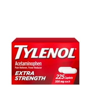 Tylenol Extra Strength 500mg Acetaminophen Caplets, Value Size, 225 Ct