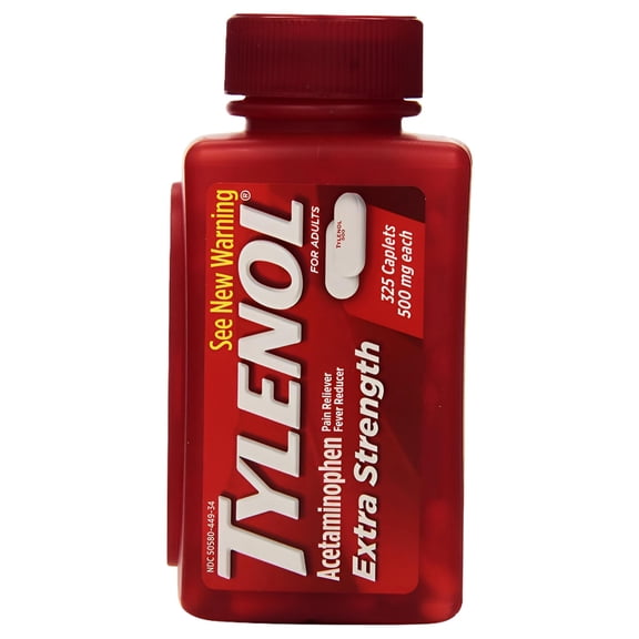 tylenol extra strength 500mg - 325 caplets