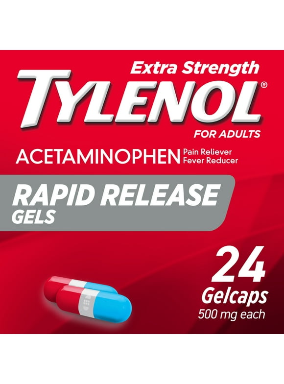 Tylenol Extra Strength Acetaminophen Rapid Release Gels, 24 Ct