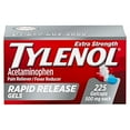 thumbnail image 1 of Tylenol Extra Strength Acetaminophen Rapid Release Gels, Extra Strength Pain Reliever & Fever Reducer Medicine, Gelcaps with Laser-Drilled Holes, 500 mg Acetaminophen, 225 ct, 1 of 3