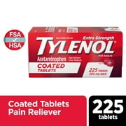 Tylenol Extra Strength Coated Tablets with Acetaminophen 500mg, 225 Ct